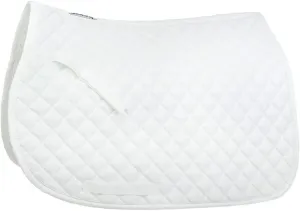 HORZE Chooze Soft Quilted Padded Lightweight All Purpose Saddle Pad for Horses - White - Horse