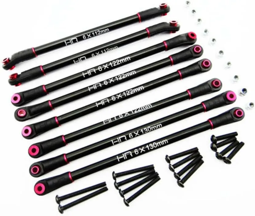 Hot Racing SCX313TL01 Aluminum 4-Link (Four Link) Set for 12.3in (313mm) Axial Scx10