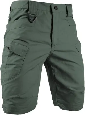 HYCOPROT Men's Tactical Cargo Shorts Waterproof Lightweight Work Short Quick Dry Military Multi Pockets Ripstop for Hiking