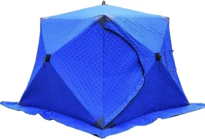 ice Fishing shelter Insulated ice Fishing Tent Outdoor Winter Fishing Cotton Thickened Double Ice Fishing Tent(Color:1)
