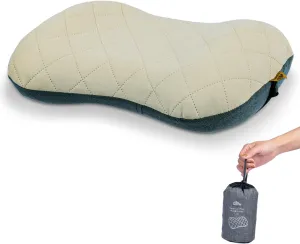 iClimb Ultralight Compact Camping Pillow with Removable Cover Inflatable Travel Air Pillow (Beige)