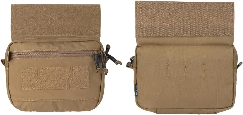 IDOGEAR Tactical Drop Dump Pouch Dangler Vest Admin Molle Utility Tool Organizer With Hook and Loop Panel for JPC AVS CPC Vest Outdoor Sports