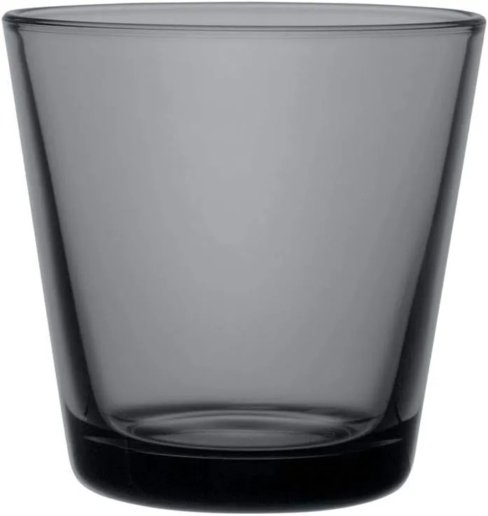 Iittala 1026780 Cartio Tumbler, Pair Set of 2, Dark Gray