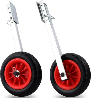 Inflatable Boat Launching Wheels,10" Removable Boat Transom Launching Dolly Wheel for Inflatable Boats