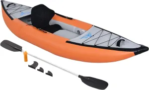Inflatable Kayak Set with Paddle & Air Pump, Portable Recreational Touring Kayak Foldable Fishing Touring Kayaks, Tandem 2 Person Kayak