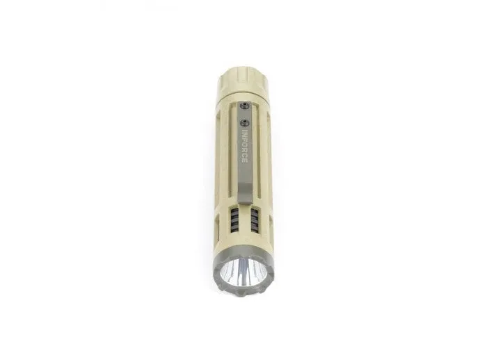 INFORCE 6VX White LED Tactical Flashlight - Desert Sand