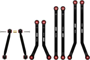 INJORA Aluminum High Clearance 4 Links Set for 1/24 Axial SCX24 GX470 RC Crawler Upgrade(Black)