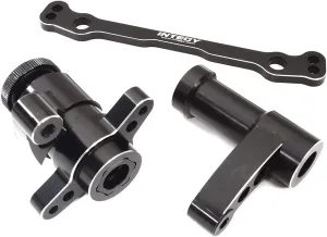 Integy Upgrades for Losi, Black Billet Machined Steering Bellcrank Upgrade for 1/5 DBXL-E 2.0 4WD