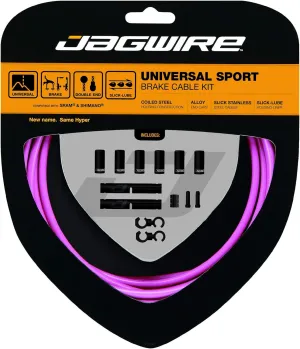 Jagwire Universal Sport Cable Brake/Sheath Kit Unisex Adult, Pink