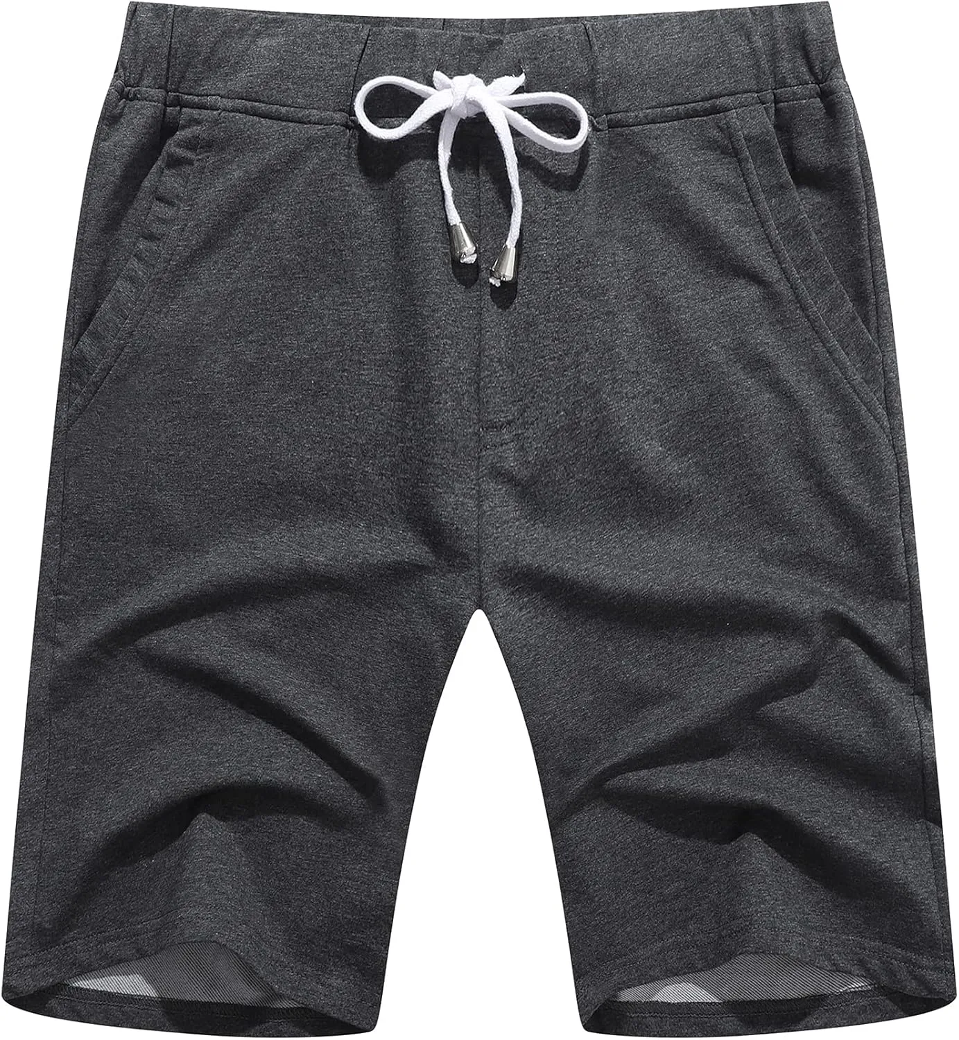 Janmid Men's Casual Shorts Elastic Jogger Gym Active Pocket Shorts