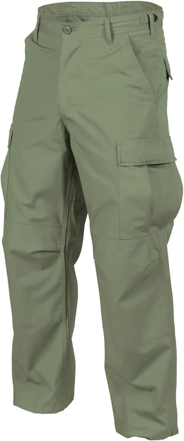 John Rambo Jacket Mens Cotton M65 Coat Jacket | Olive Greene US Army Field Multi Pocket Coat