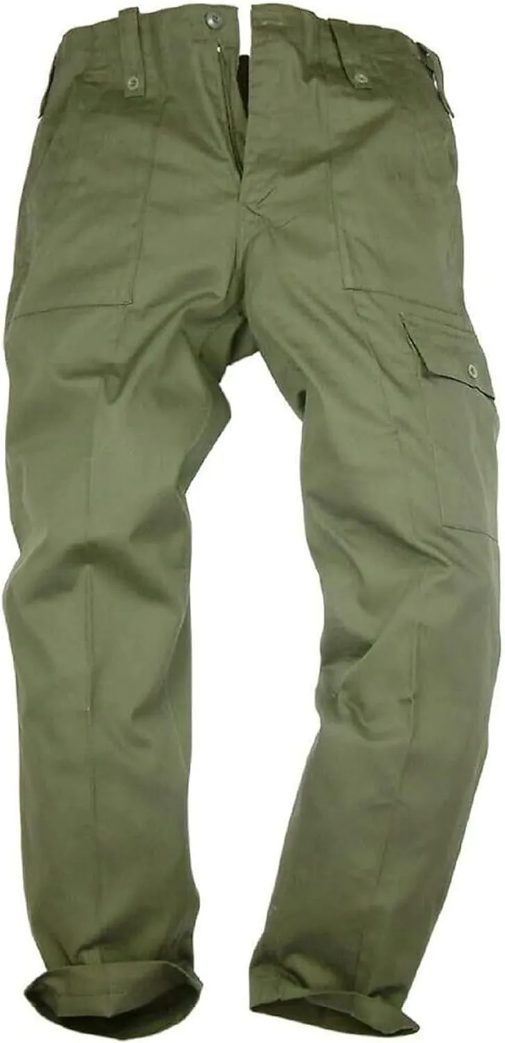 John Rambo Jacket Mens Cotton M65 Coat Jacket | Olive Greene US Army Field Multi Pocket Coat