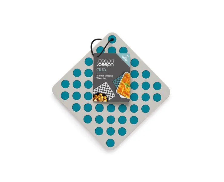 Joseph Joseph Duo 2pc Silicone Trivets Opal/Stone
