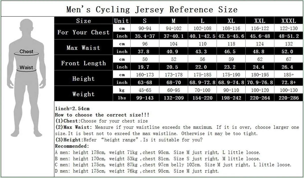 JPOJPO Cycling Jersey for Men Pro Team Bicycle Clothing MTB Bike Jerseys Shorts Set