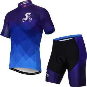 JPOJPO Cycling Jersey for Men Pro Team Bicycle Clothing MTB Bike Jerseys Shorts Set