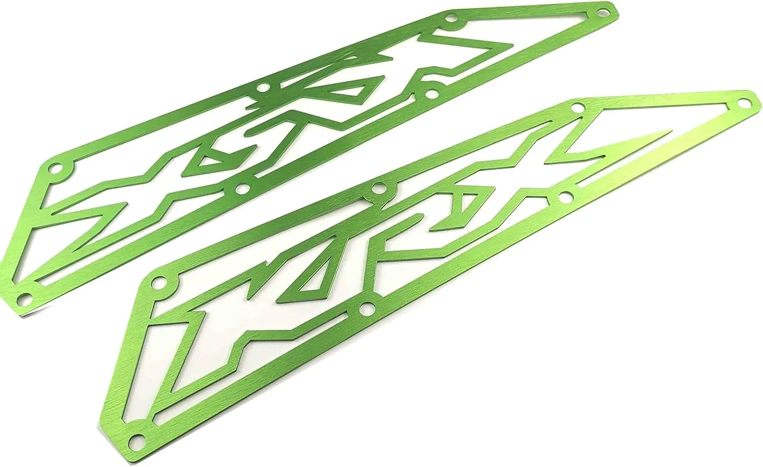Kawasaki KRX 1000 Frog Skin Air intake Covers Made in Aluminum Anodized Green NEW