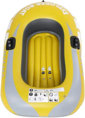Kayak, Inflatable Boat PVC Airtight and Wear Resistant Heavy Duty Easy to Fold Inflatable Practical Secure, Canoes Suitable for Marine Sports