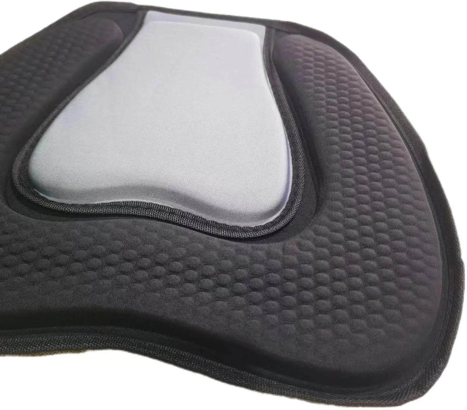 Kayak Seat Cushion Seat Pad EVA Lightweight Single Person Thick Padded Kayak Accessory Support for Drifting Fishing Boating, Gray Black
