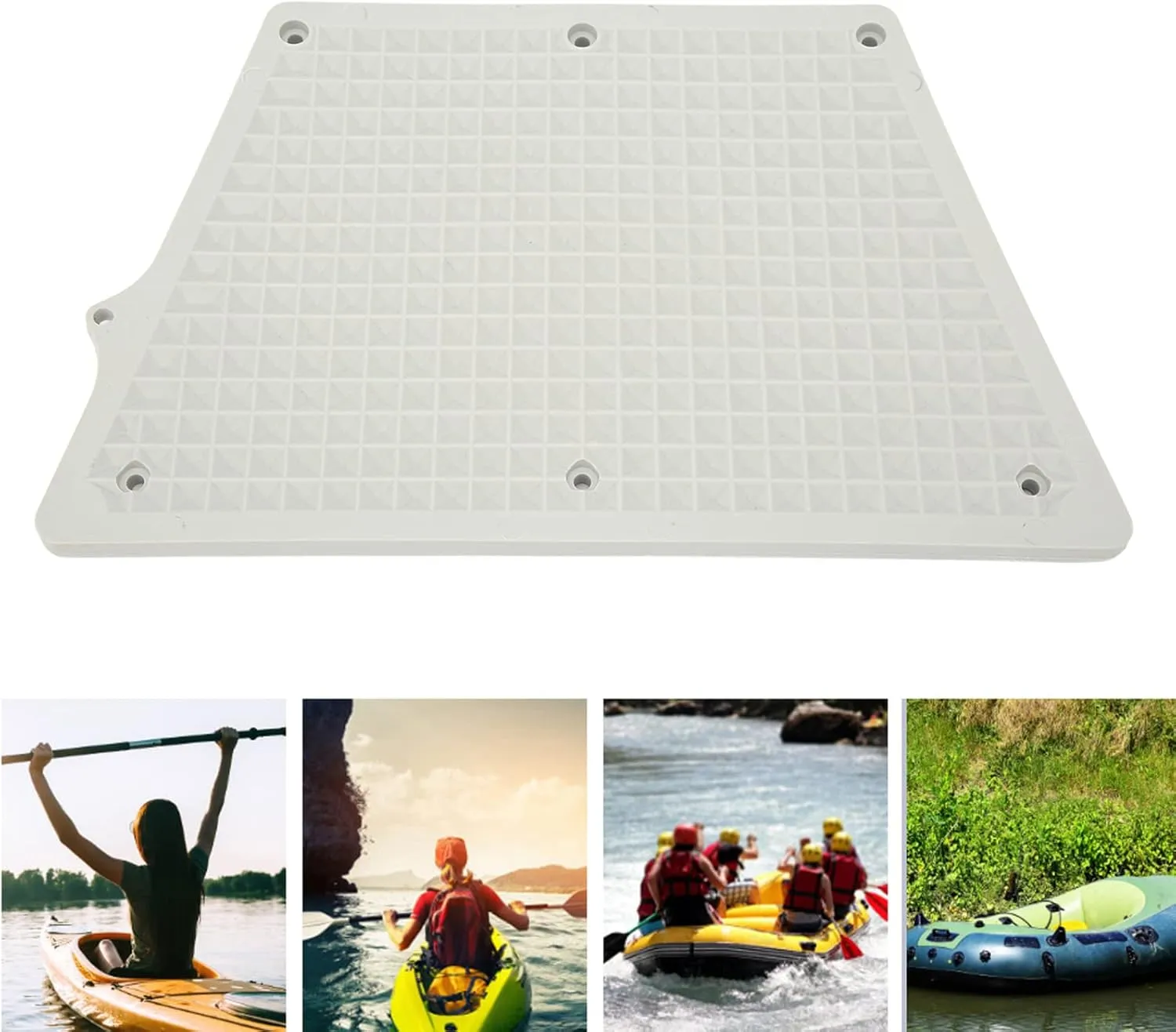 Keenso Outboard Transom Plate, Outboard Engine Mounting Pad for Inflatable Boat Kayak Yacht