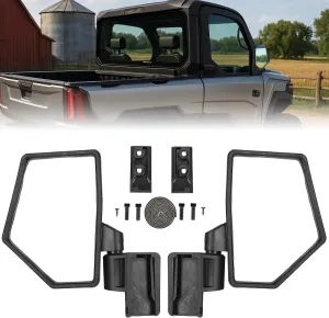 KEMIMOTO Side Mirrors Door-Mounted Compatible with Polaris Ranger Crew/XD 1500, Folding Side Rearview Mirror Kit Compatible with Ranger Crew/XD 1500 Northstar 2024 2025 Accessories Replace#2889862