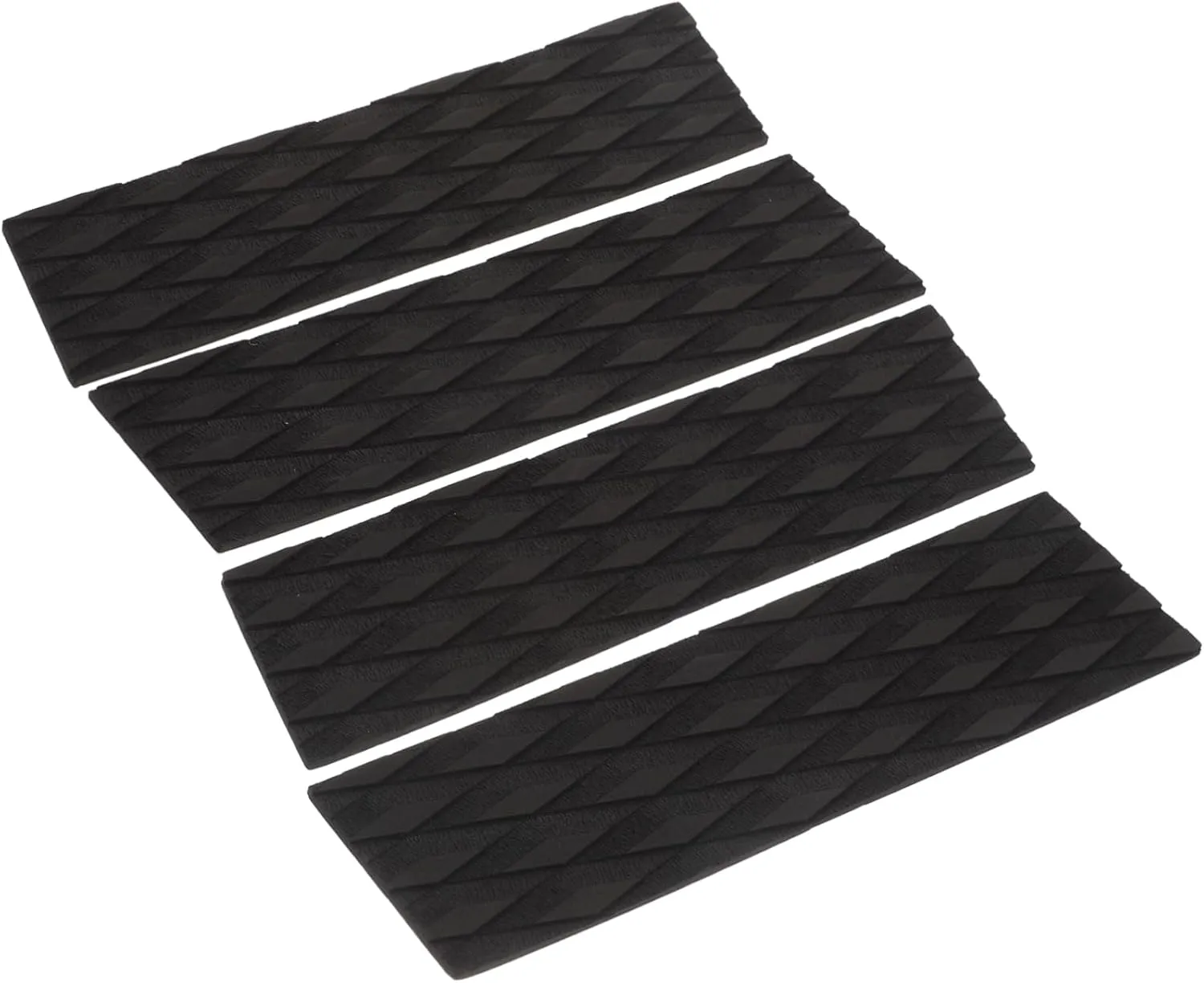 KICHOUSE 4Pcs Surfboard Traction Pads Lightweight Deck Grip for All Surfboards and Skimboards Slip Design with Grooves Water Resistant Surf Supplies