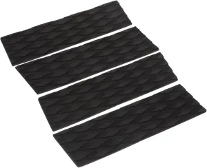 KICHOUSE 4Pcs Surfboard Traction Pads Lightweight Deck Grip for All Surfboards and Skimboards Slip Design with Grooves Water Resistant Surf Supplies