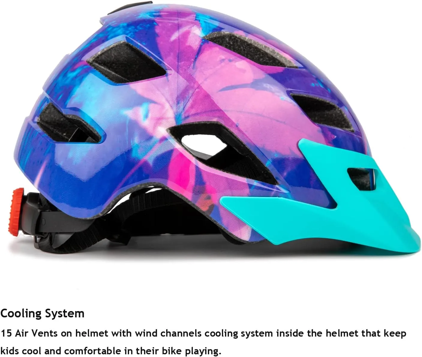 Kids Helmet, Exclusky Kids Bike Helmet Adjustable Safety Lightweight Children Bicycle Helmet for Kids Skating Cycling Scooter Boys and Girls Bicycle Helmets Ages 5-8-14