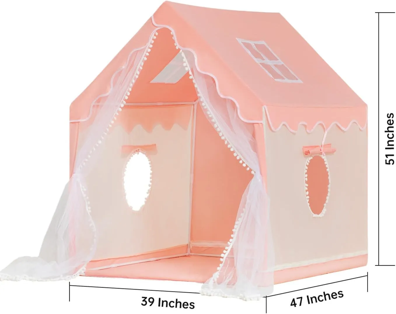 Kids Play Tent Children's Tent Indoor Princess Girl Castle Game House Household Small House Outdoor Toy House with a String of Star Lights
