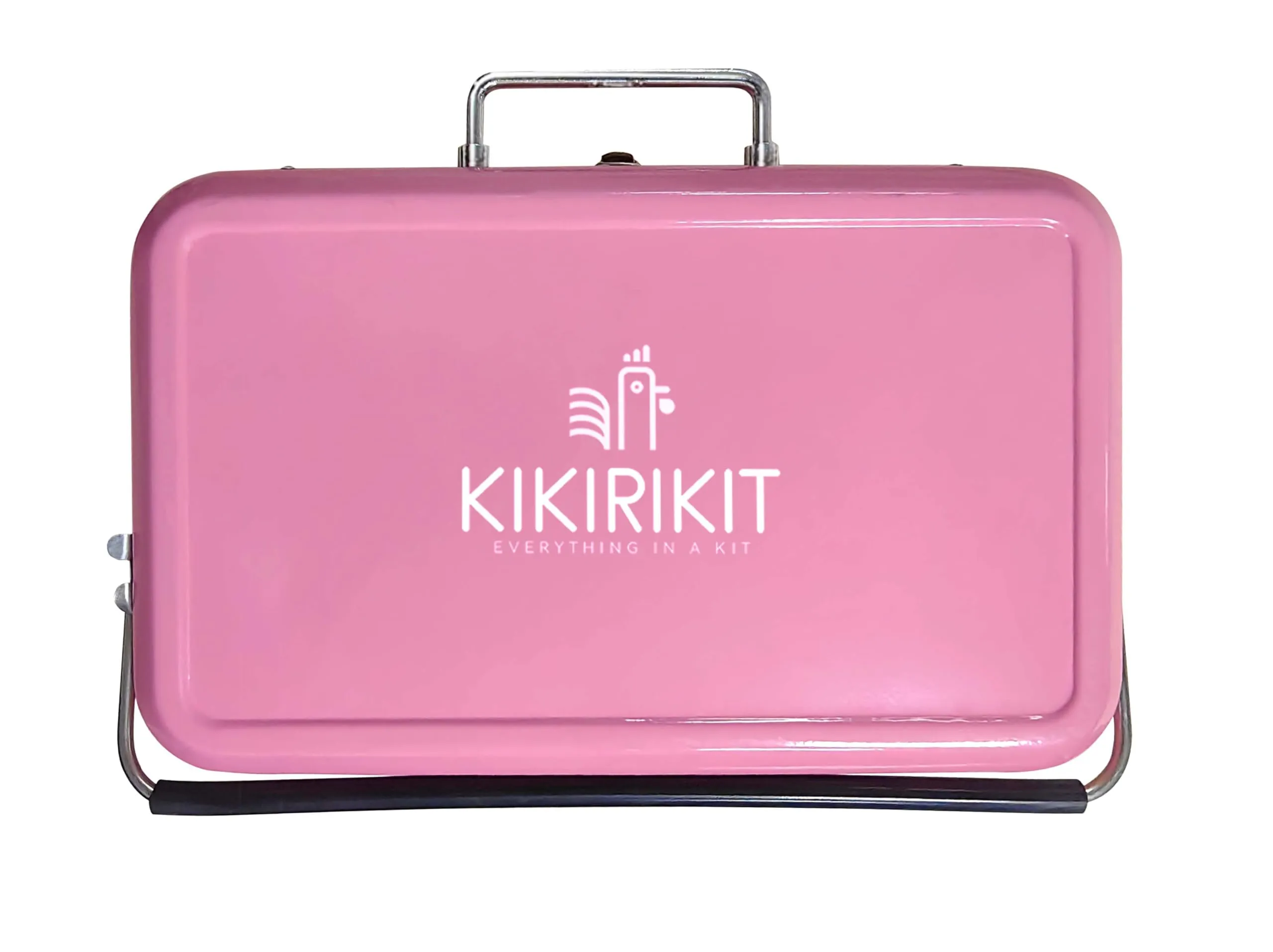 Kikirikit Foldable Portable Charcoal Barbecue Kit - Candy Pink (April 2025)