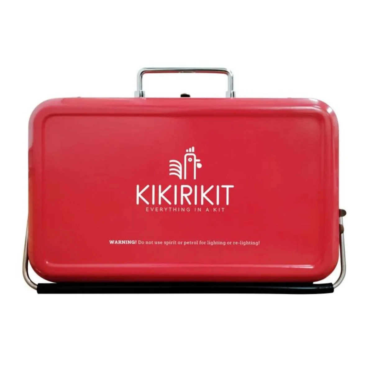 Kikirikit Foldable Portable Charcoal Barbecue Kit - Red