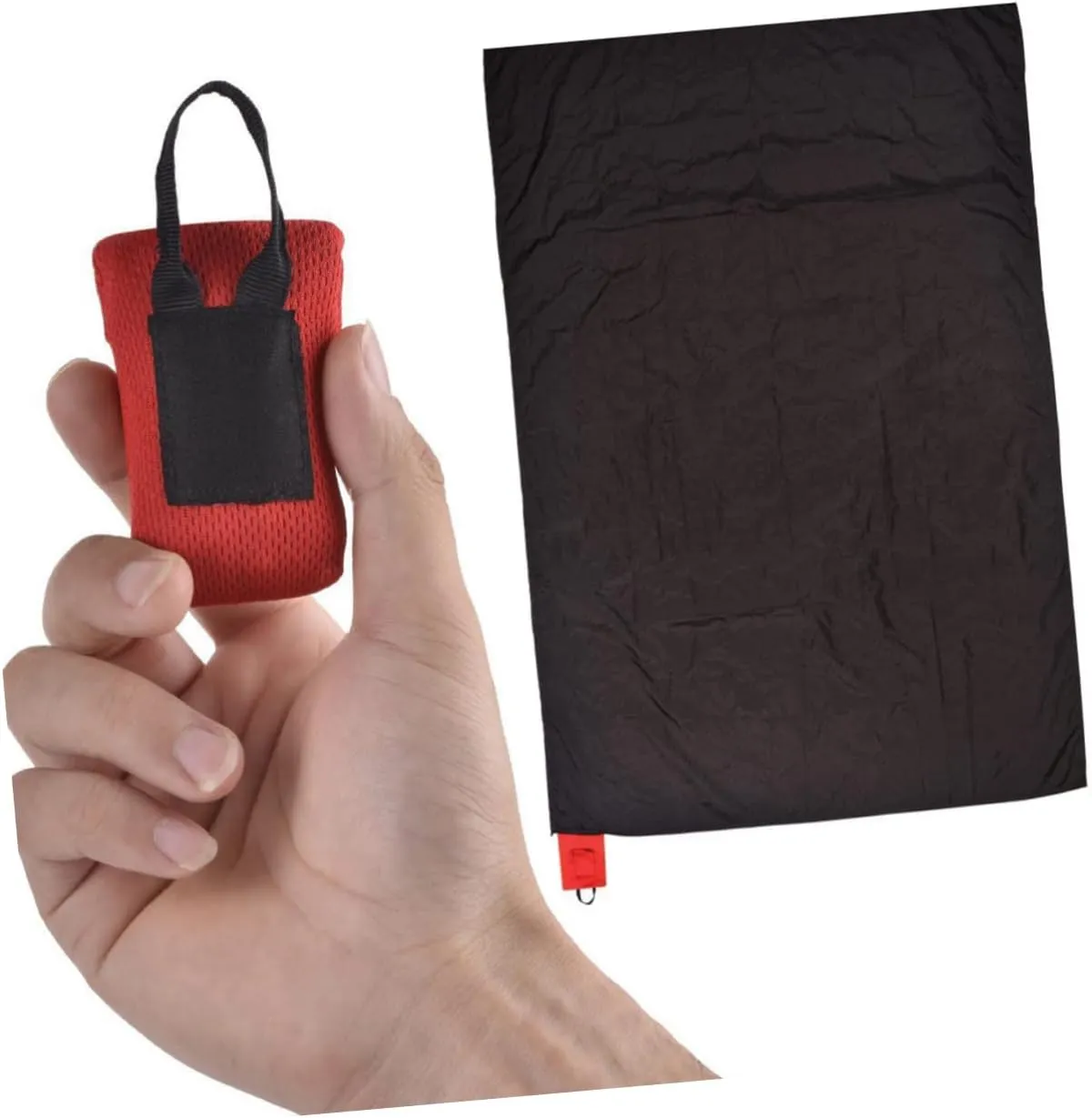 Kisangel 4pcs Pocket Picnic Mat Portable Camping Ground Mat Ultra-Compact Outdoor Beach Pad for Travel Hiking and Family Picnics