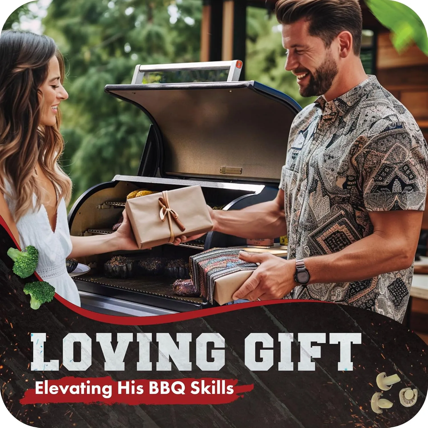 KITCHEN PERFECTION Silicone Smoker Oven Gloves-Extreme Heat Resistant BBQ Gloves-Handle Hot Food Right on Your Grill Fryer & Pit|Waterproof Grilling Cooking Baking Mitts|Superior Value Set  3 Bonuses