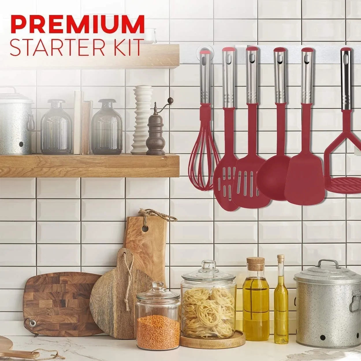 Kitchen Utensil sets. Cooking / Baking Supplies - Non-Stick and Heat Resistant Cookware set
