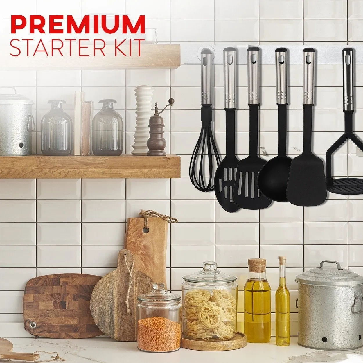 Kitchen Utensil sets. Cooking / Baking Supplies - Non-Stick and Heat Resistant Cookware set