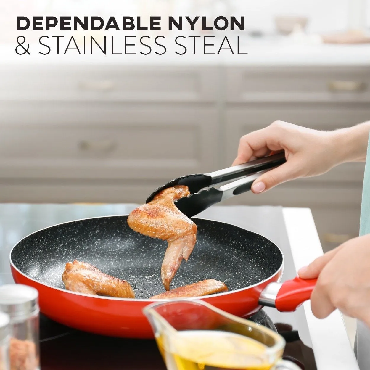 Kitchen Utensil sets. Cooking / Baking Supplies - Non-Stick and Heat Resistant Cookware set