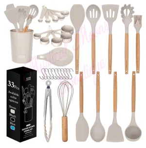 Kitchen Utensils Set - Non-Stick Heat Resistant Cooking Utensils Set
