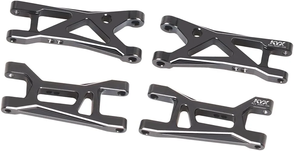 KYX Racing Aluminum Front Rear Suspension Arm Set Upgrades Parts Accessories for 1/24 RC Crawler Car LOSI Micro-B Buggy