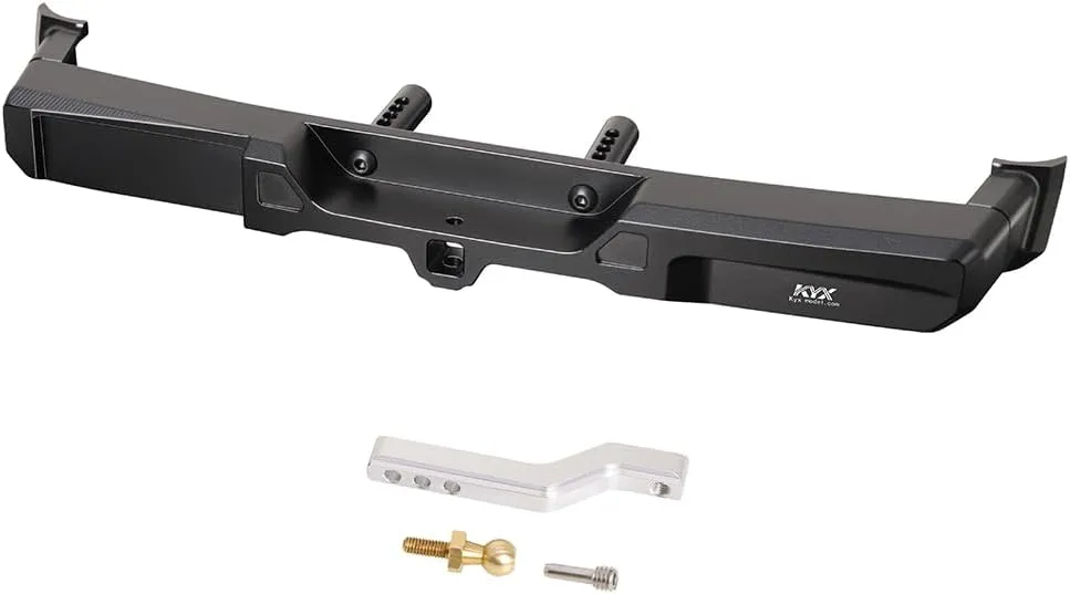 KYX Racing CNC Aluminum Rear Bumper Upgrades Parts Accessories for 1/10 RC Crawler Car Axial SCX10 II SCX10 III