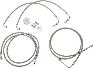 LA CHOPPERS Brake Lines - Mini Ape Hanger Handlebars - Stainless Steel LA-8051B08