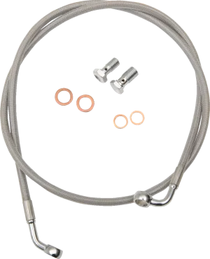 LA CHOPPERS Brake Lines - Mini Ape Hanger Handlebars - Stainless Steel LA-8310B08