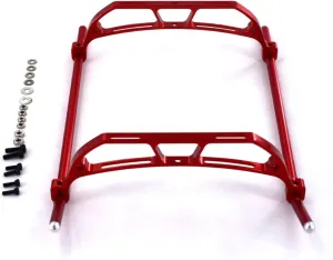 Landing Gear for Align Trex RC 450 Helicopter Parts Metal Landing Skid for 450V3 Sport 450PRO 450DFC QAV250 (Color : Red)