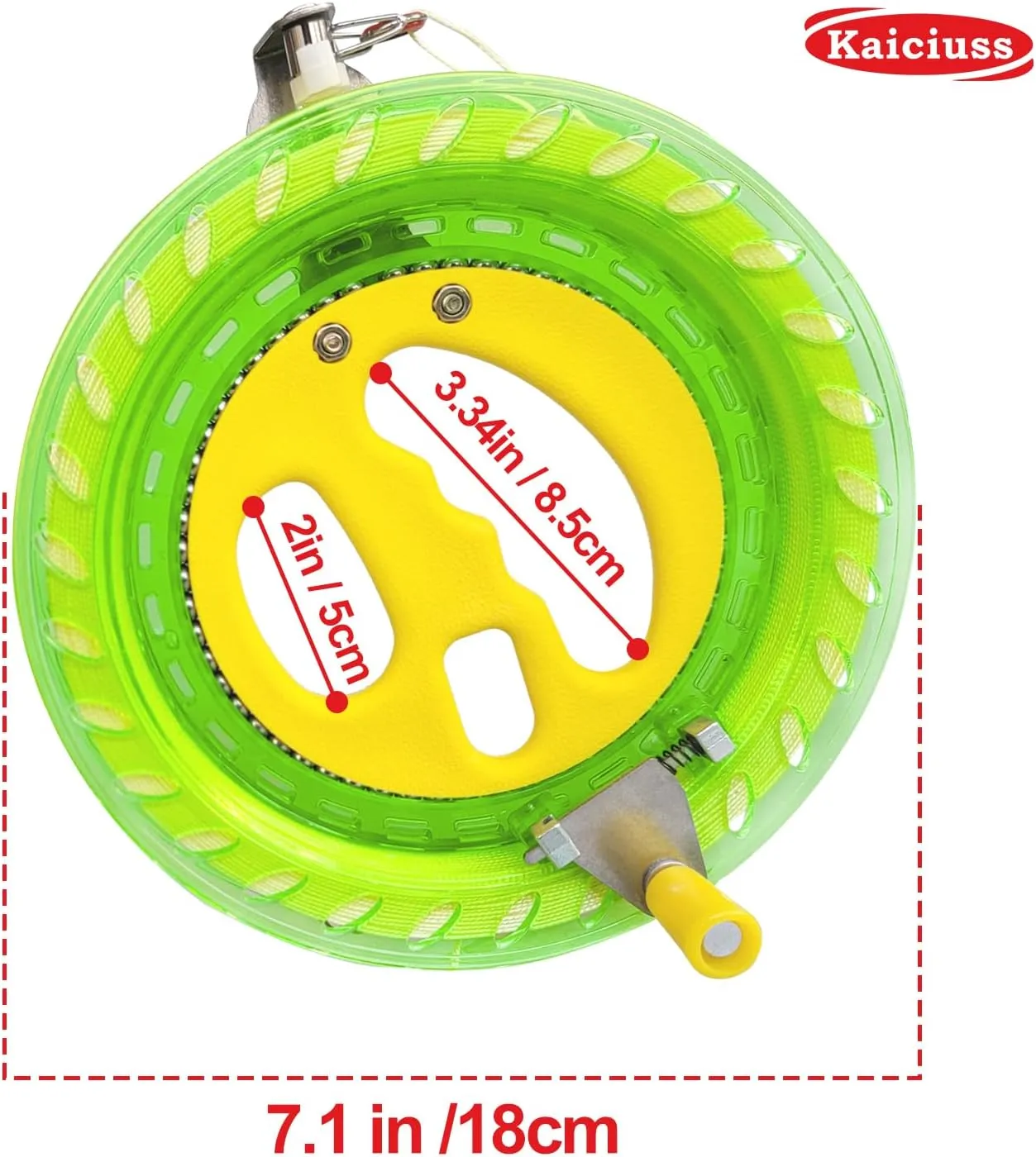 Large Delta Kite Easy to Fly with Kite Reel Set, Beach Kite & Kite Spool for Kids & Adults, Single Line Triangle Kite with 7.1 Inch Kite Wheel Kit