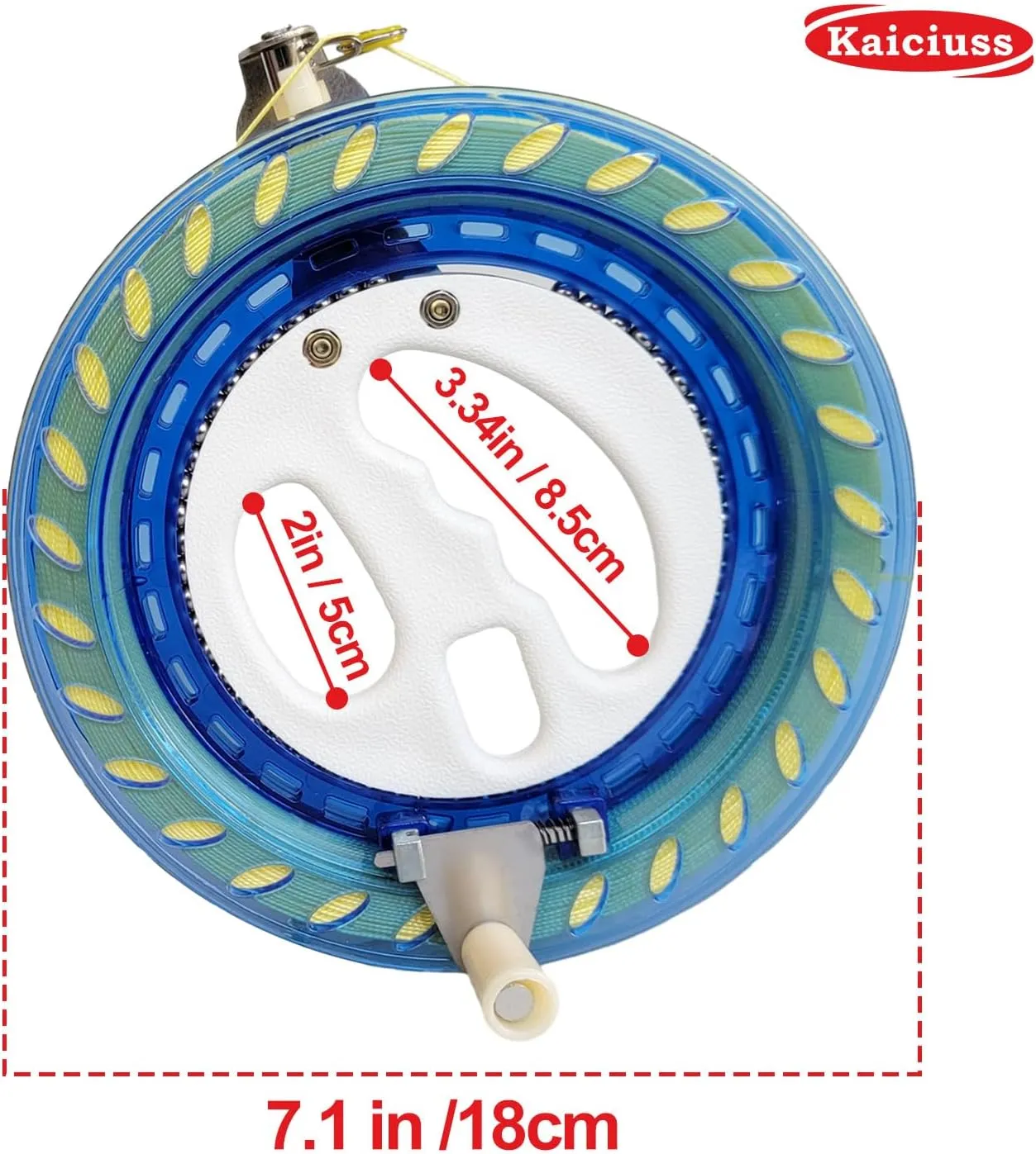 Large Delta Kite Easy to Fly with Kite Reel Set, Beach Kite & Kite Spool for Kids & Adults, Single Line Triangle Kite with 7.1 Inch Kite Wheel Kit