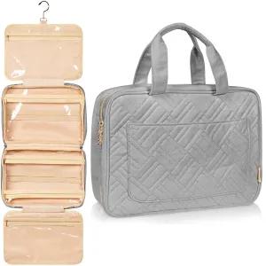 Large Foldable Hanging Toiletry Bag - Pigeon Gray