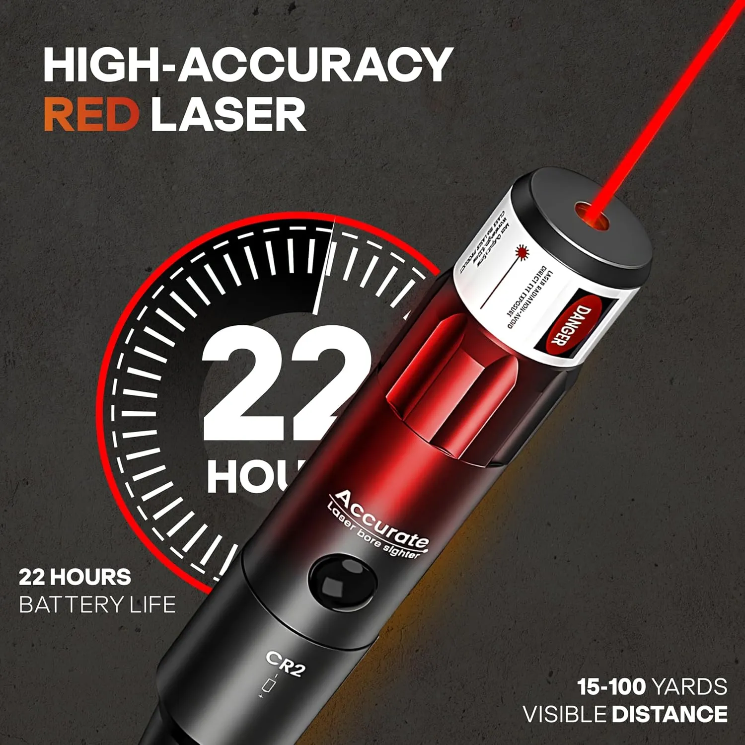 Laser Bore Sight Kit with 32 Adapters Fit 0.17 to 12GA Multi Calibers Weather Resistant Laser bore sighter Professional Bore Laser Sighting Tool for Hunting Rifles Pistols & Shotguns