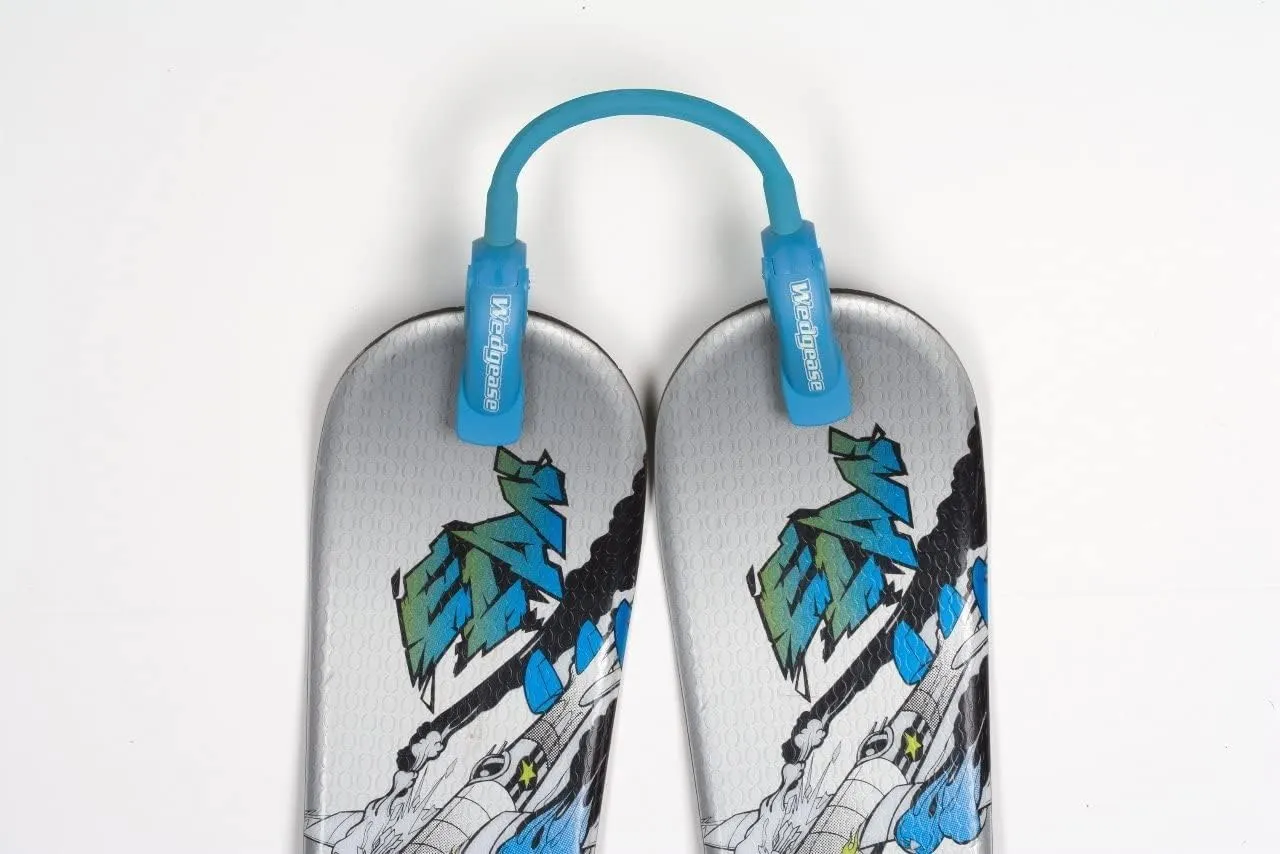 Launch Pad Wedgease Ski Tip Connector - Learn to Ski - Teaches Speed Control, Making a Wedge, Basic Turning - Portable and Durable - Perfect for Beginners