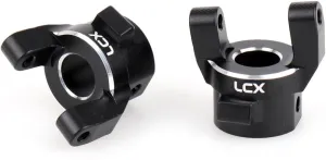 LCX Racing 1/10 RC Crawler Car CNC Aluminum Front Axle Steering Knuckle C Hub Carrier Set L/R for Axial SCX10 PRO, Upgrades Parts Accessories