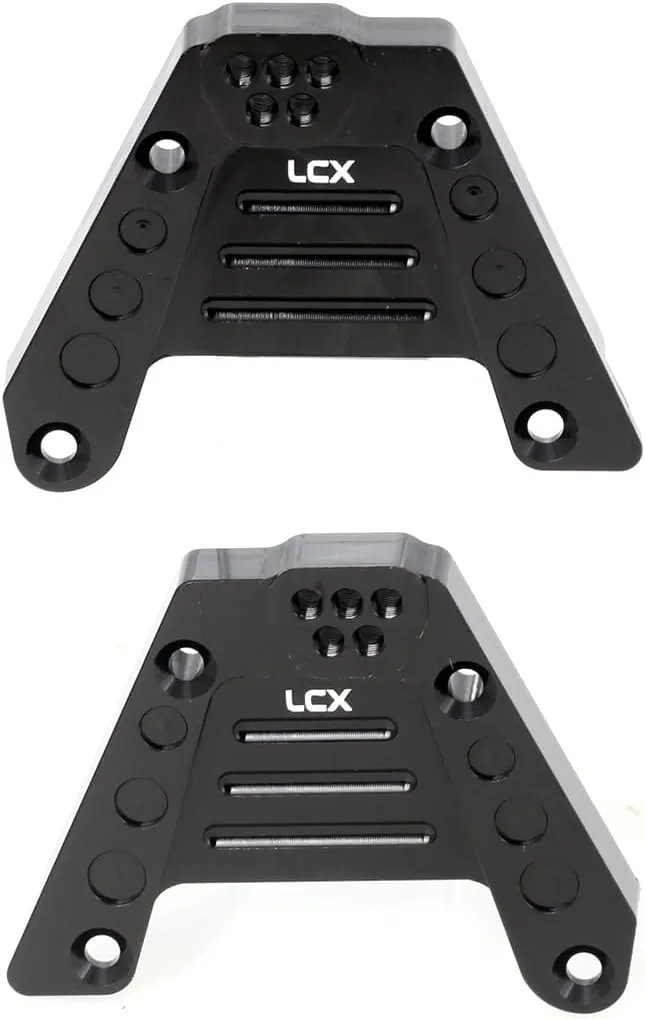 LCX Racing 1/10th RC Crawler Car Aluminum Rear Shock Tower Mount Shock Hoop set Shock Absorbers Bracket for Axial SCX10 III SCX10.3 AXI03007, Upgrades Parts Accessories