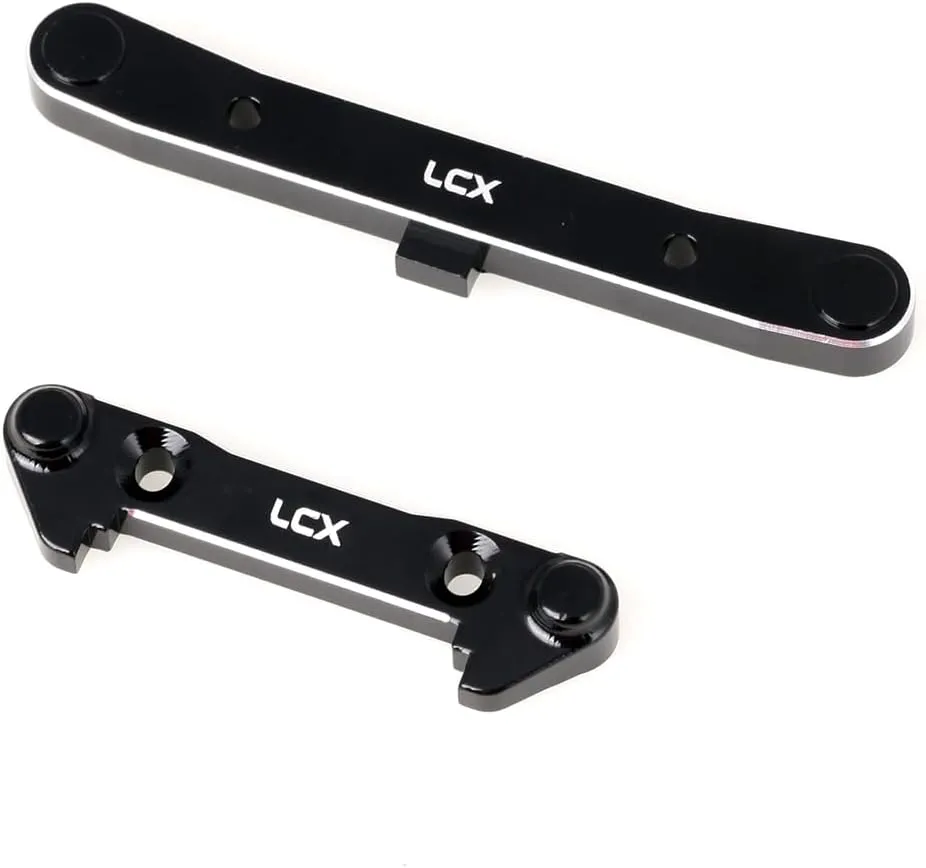 LCX Racing 1/10th RC Crawler Car CNC Aluminum Front Rear Pin Mount Cover Set for Losi Lasernut U4 4X4, Upgrades Parts Accessories