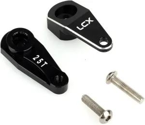 LCX Racing 1/10th RC Crawler Car CNC Machined Aluminum Alloy 25T Servo Horn Servo Arm for RC Car Axial RBX10 RYFT AXI03009 AXI03005, Upgrades Parts Accessories (25T)